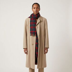 Pendleton Men’s Coat with Wool Tartan Plaid Lining and Scarf Size Large Vintage